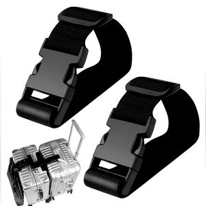 Black Luggage Straps- NWT in original packaging.